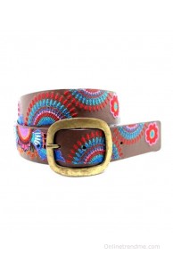 Urban Vintage Tan Leather Women Belt